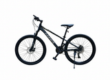 Bicicletă MTB Taimeil 26 inch cu frâne pe disc, suspensie față și 21 viteze negru mat