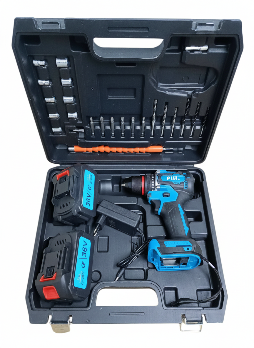 Autofiletantă Brushless cu 2 Acumulatori 36V, cu 24 Piese