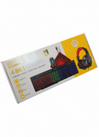 Set Gaming 4‑în‑1 DENX – Tastatură + Mouse + Căști + Mousepad, iluminare RGB