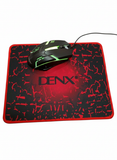 Set Gaming 4‑în‑1 DENX – Tastatură + Mouse + Căști + Mousepad, iluminare RGB