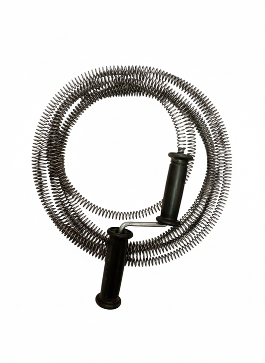 Șarpe desfundat țevi gros, Ø12 mm, oțel arcuit, 2 mânere – 5 m