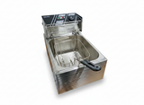 Friteuză electrică cu un singur bazin DENX DX1796, 2500 W, capac și coș inox, 6 L