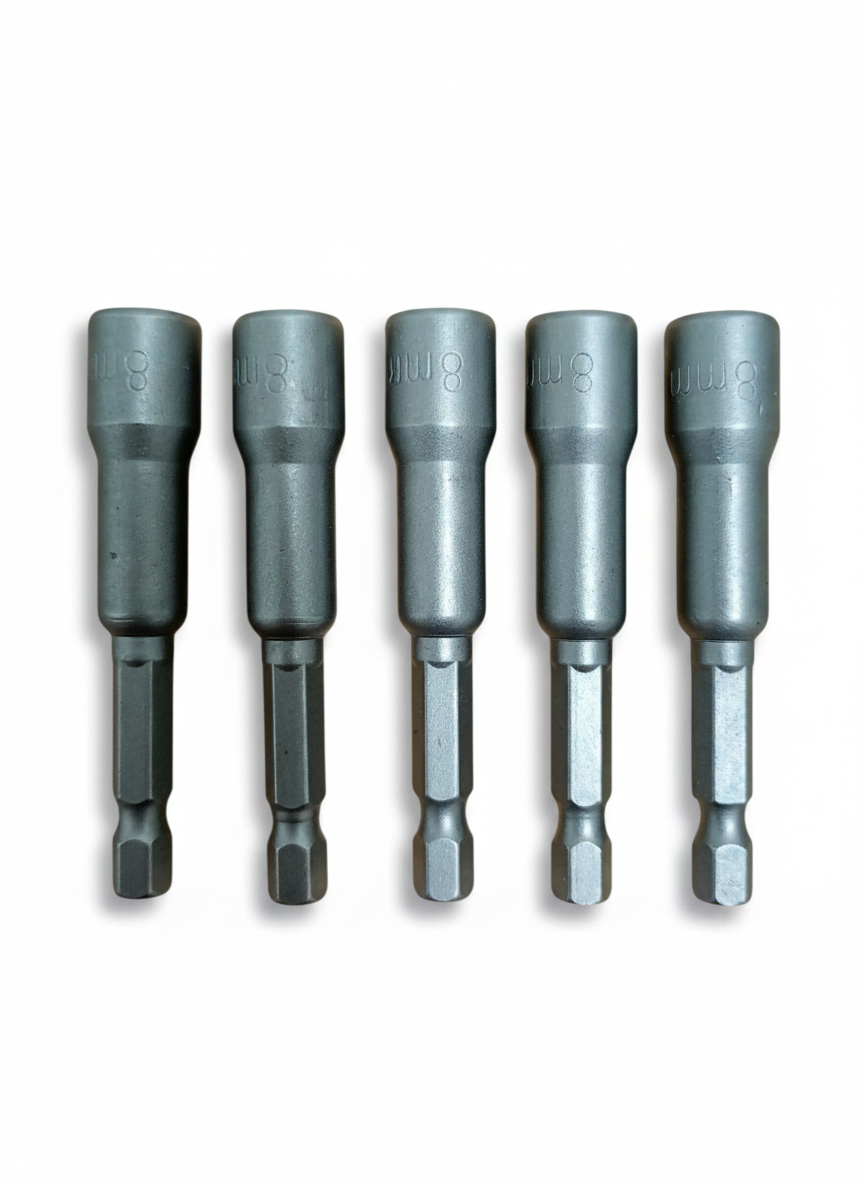 Set biți tubulari 8 mm, magnetici – 5 buc