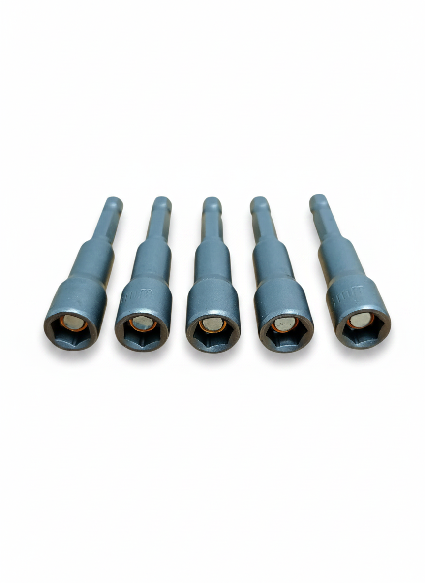 Set biți tubulari 8 mm, magnetici – 5 buc