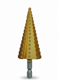 Burghiu în trepte HSS TiN 4–32 mm, coadă hex 1/4"