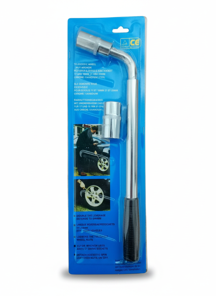 Cheie telescopică pentru roți, 35–50 cm, 4 dimensiuni