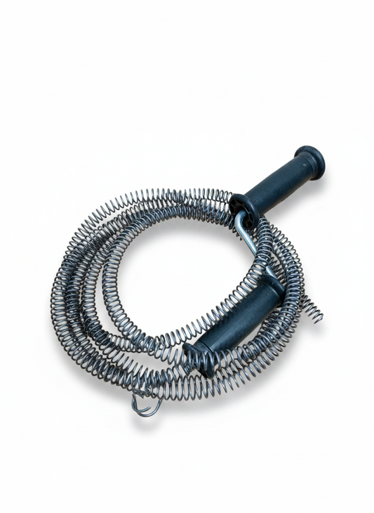 Șarpe desfundat țevi gros, Ø12 mm, oțel arcuit, 2 mânere – 3 m