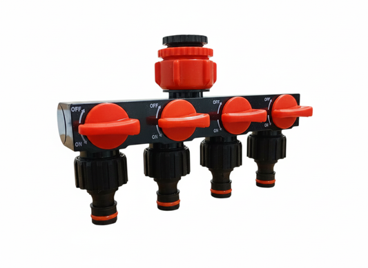 Distribuitor Gradină cu 4 Căi – Control Total pentru Irigare