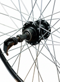 Roată spate bicicletă 28-29 inch (622), frână pe disc, butuc aluminiu cu rulmenți