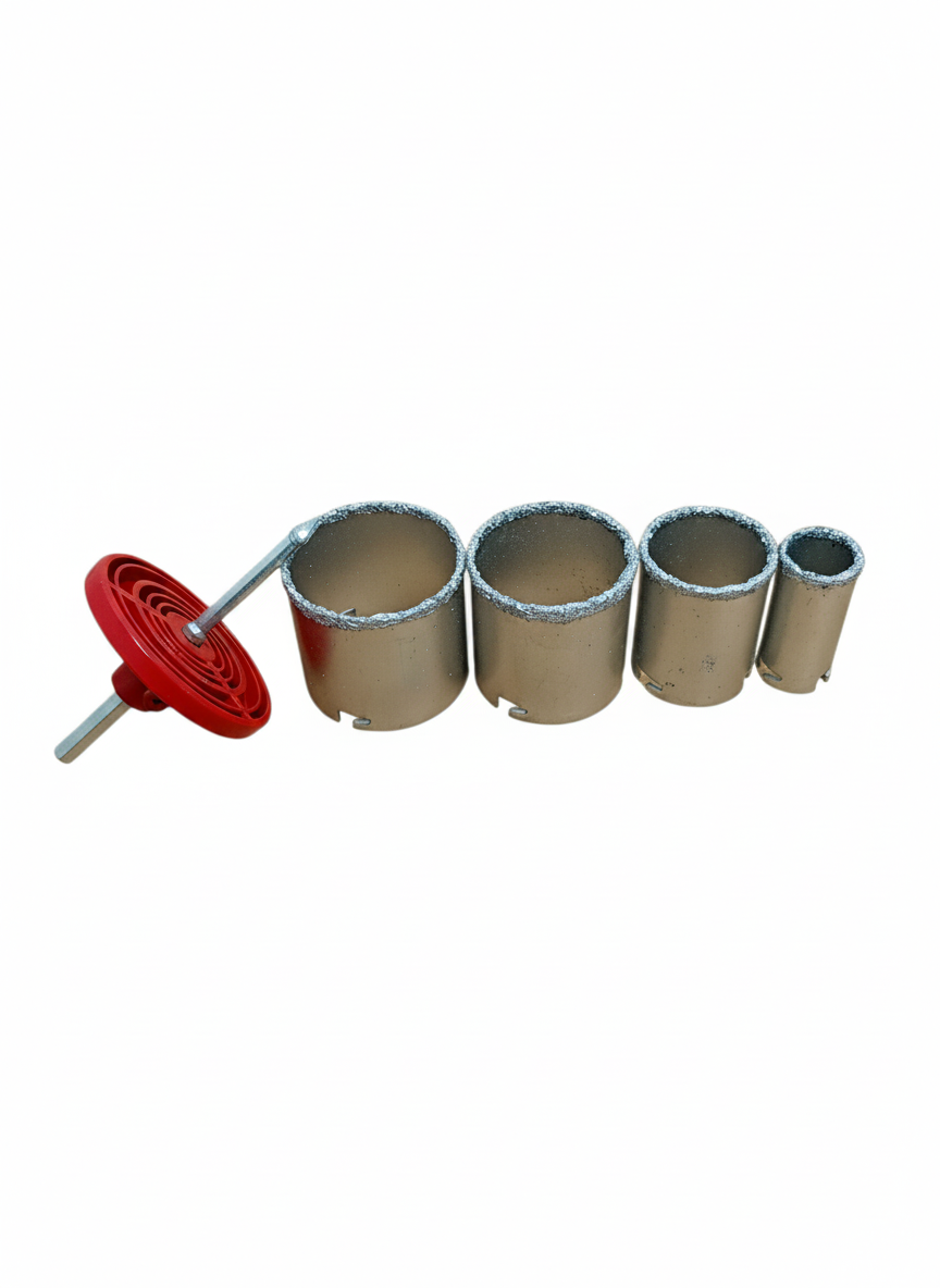 Set Carote Diamantate – 4 Bucăți (33–73 mm)