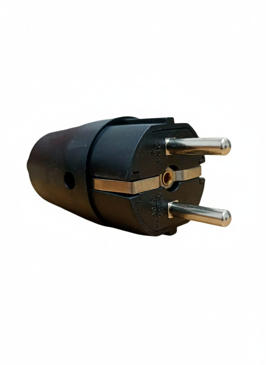 Cupla electrica 16A 250V, 2P+E, cu capac de protectie