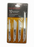 Set 10 Pânze Fierăstrău Sabie Bi-Metal & Oțel Carbon | Lemn, Metal