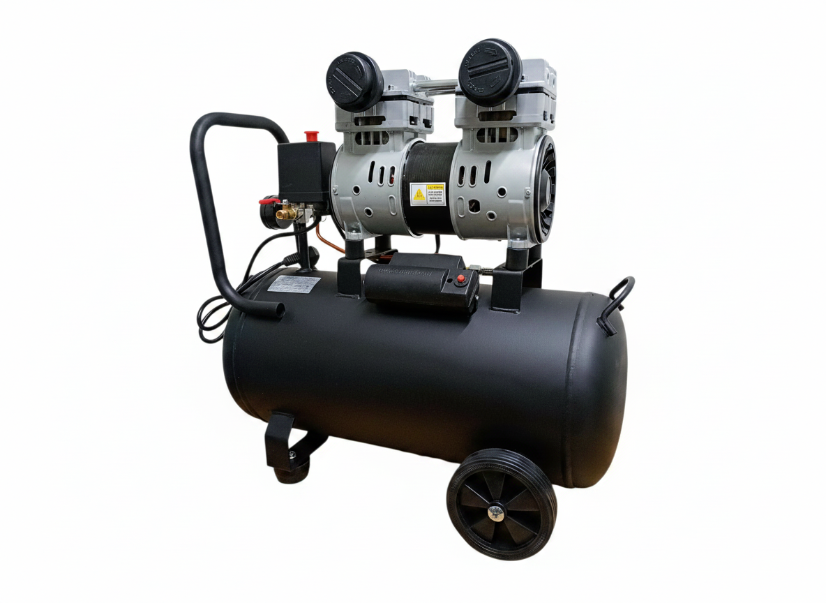 Compresor Aer Ultra-Silențios 30L SC750-30L – 0.75kW (1CP), Fără Ulei