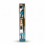 Set Profesional de Grădinărit 3-în-1: Tijă Telescopică (Până la 296 cm), Mini-Drujbă cu Pompă de Ungere, Foarfecă Electrică + 2 AcumulatorI