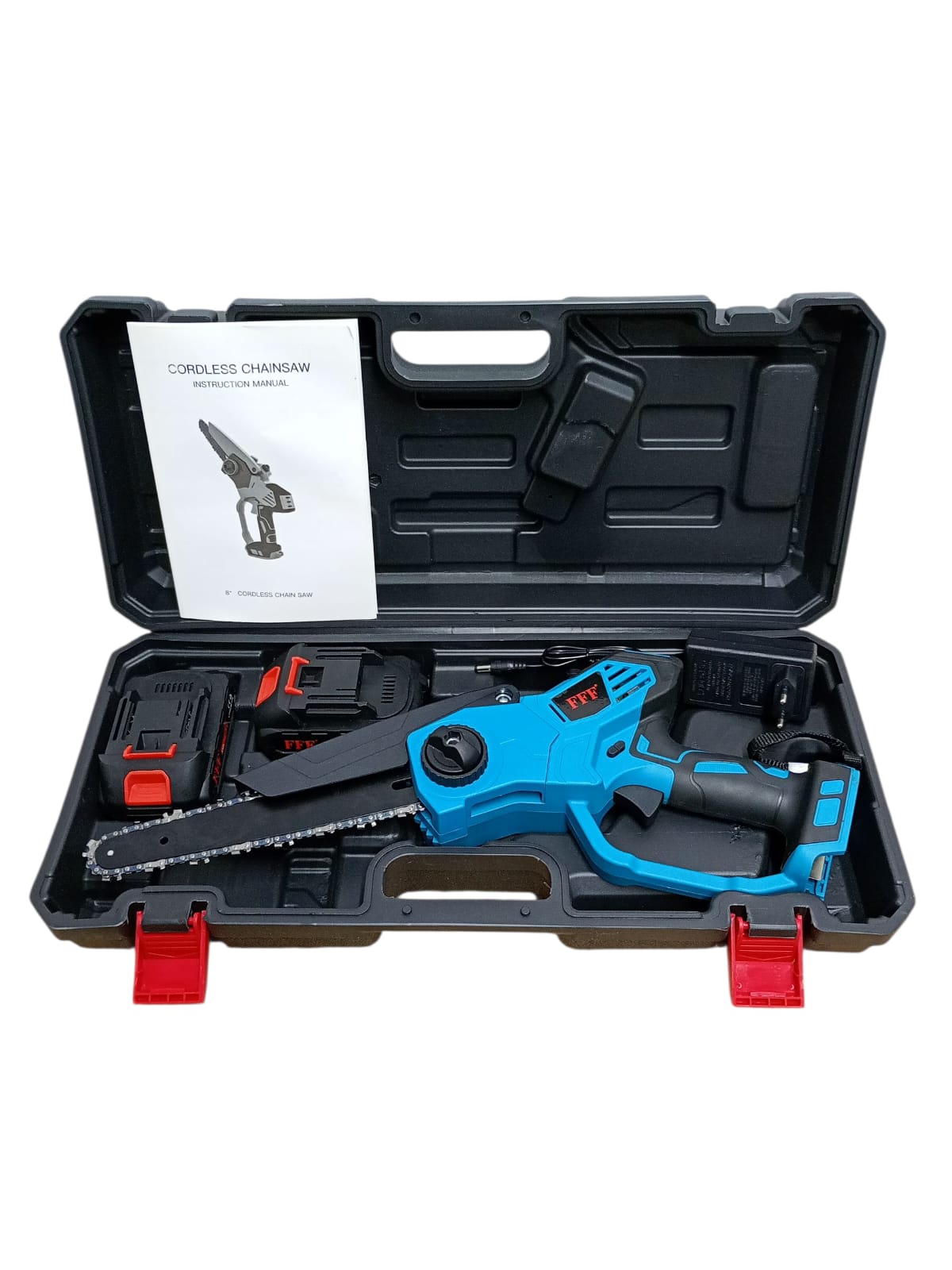 Drujă cu 2 acumulatori 48V – 8 inch, ungere manuală