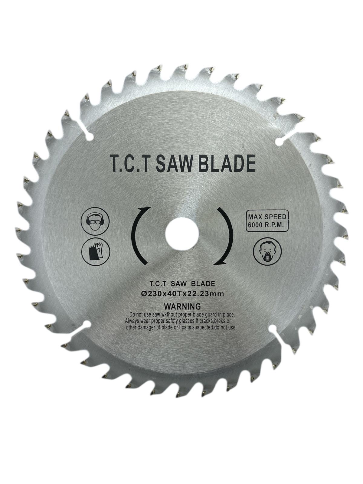 Disc Circular T.C.T. 230 × 40 dinți × 22.23 mm – 6.000 RPM