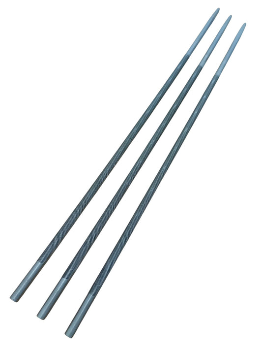 Set 3 Pile Rotunde pentru Lanț Drujbă – 4.0 mm × 200 mm (5/32")