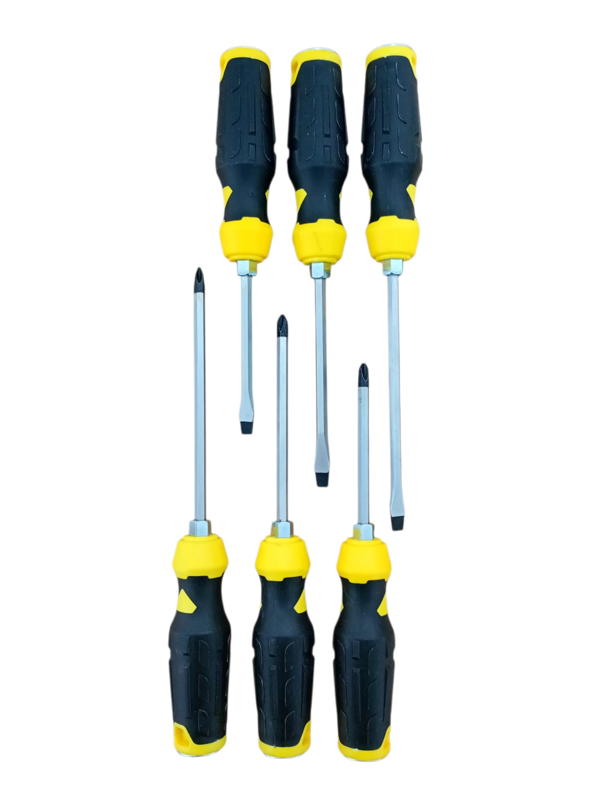 Set 6 Șurubelnițe Mecanice – 20 cm / 22,5 cm / 25 cm, Mâner Antiderapant, Cap Magnetic