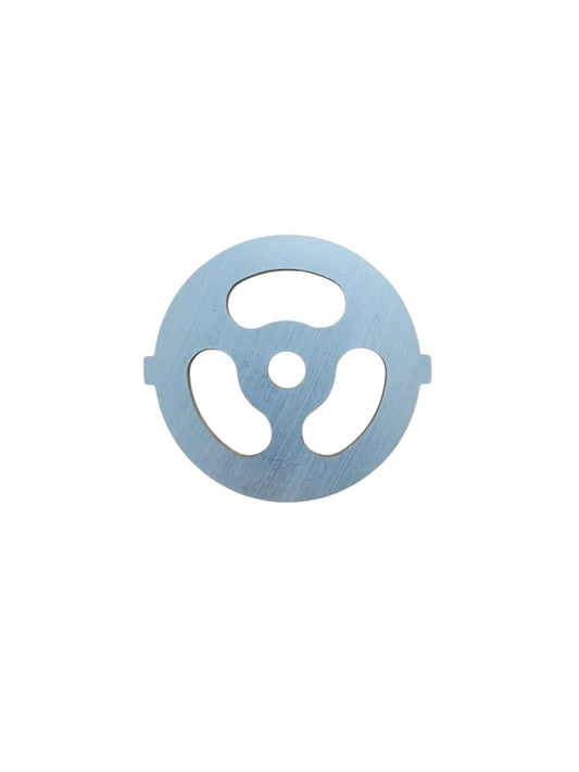 Sită Bob pentru Mașină de Tocat Electrică – Ø 50 mm, Orificii 10 × 24 mm, Grosime 4 mm