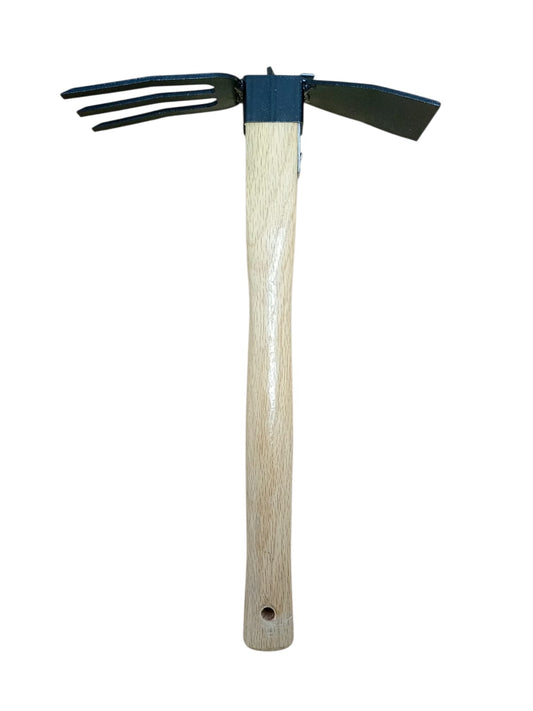 Săpăligă multifuncțională cu cap dublu – greblă + lamă