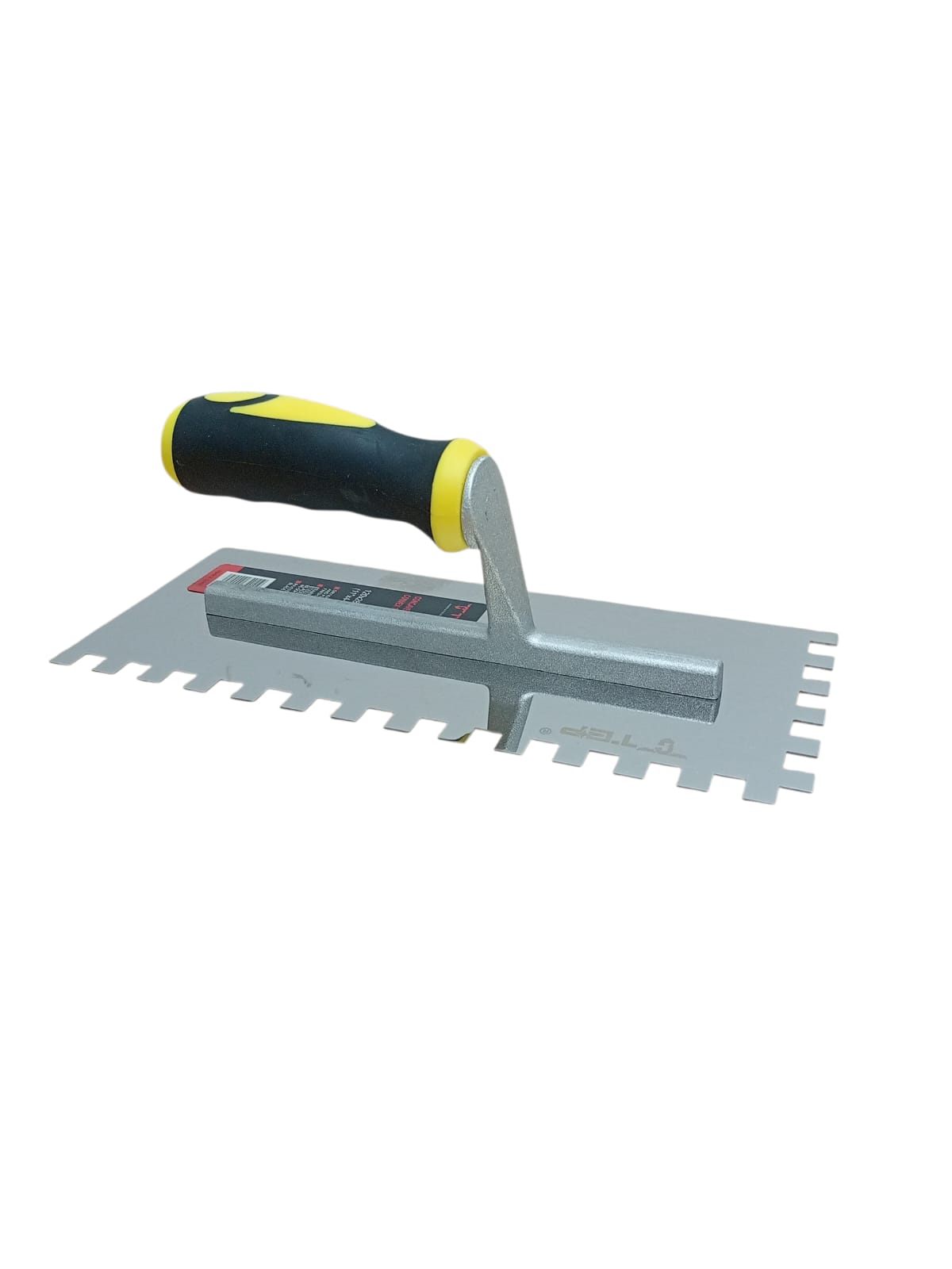 Gletieră din inox dințată pentru finisaje – 280×120 mm, dinți 10 mm