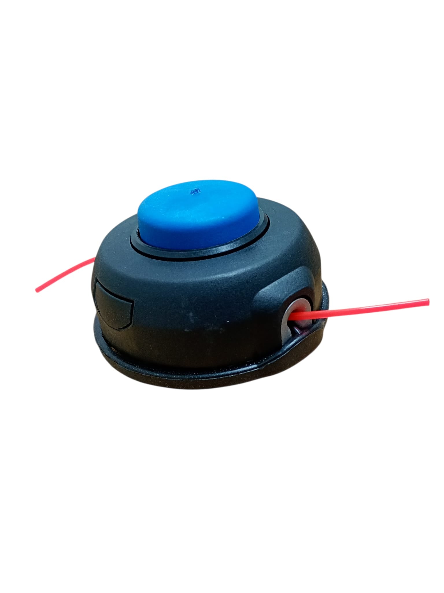 Tambur motocoasă negru cu buton albastru – filet M10 x 1,25 mm