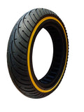 Anvelopă brută 8.5 inch cu dungă galbena pentru trotinetă electrică