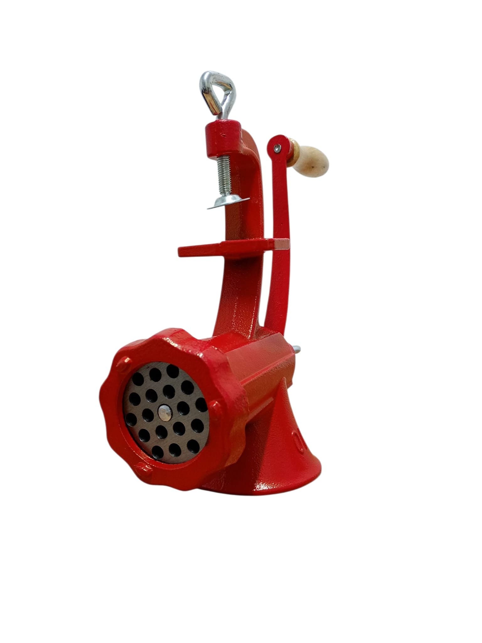 Mașină de tocat carne manuală nr. 10 – din fontă, 3,3 kg, cu prindere pe masă