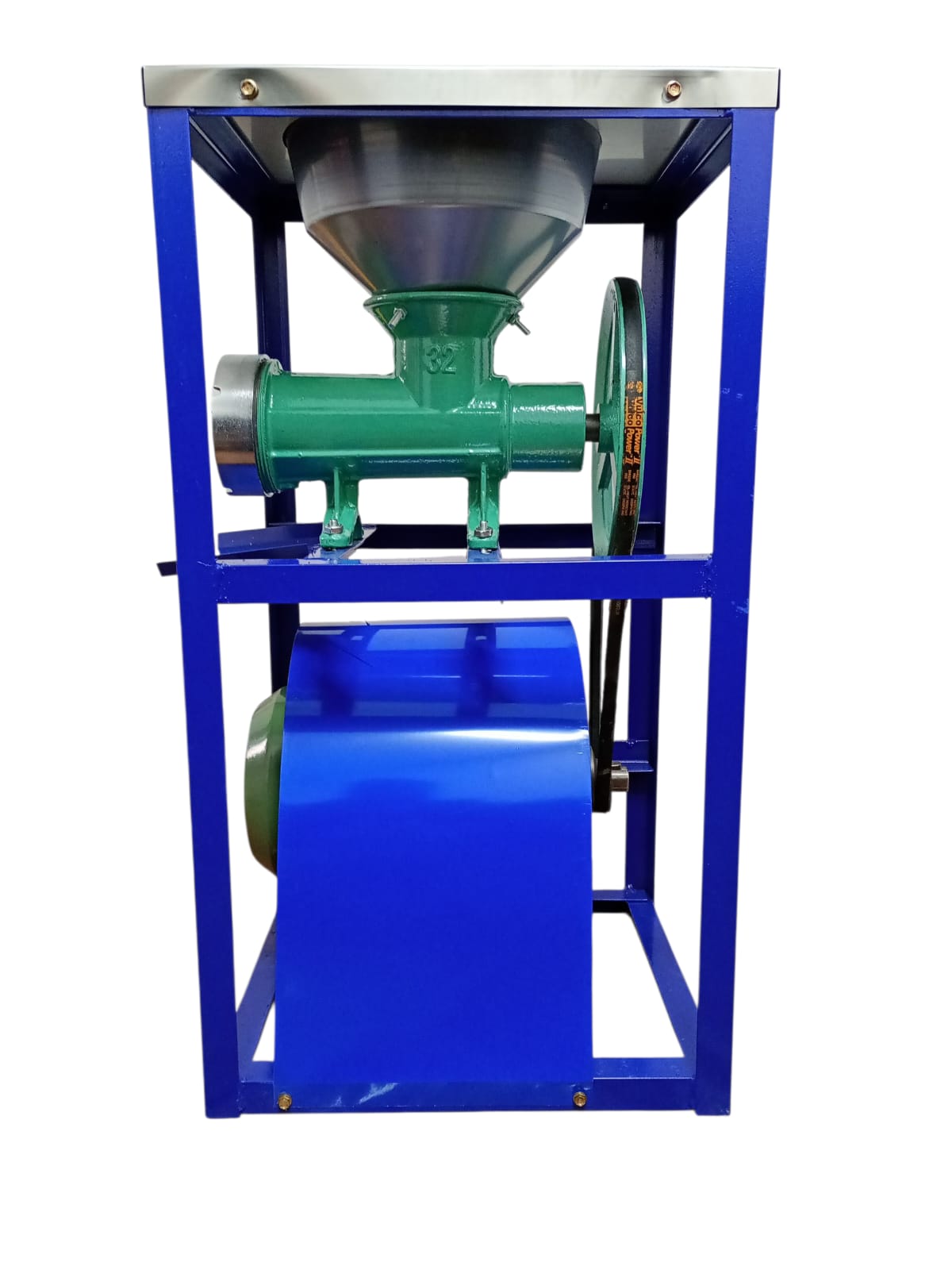 Mașină de Tocat Electrică 1.5 kW, 1400 RPM, cu Pâlnie, Blat Metal