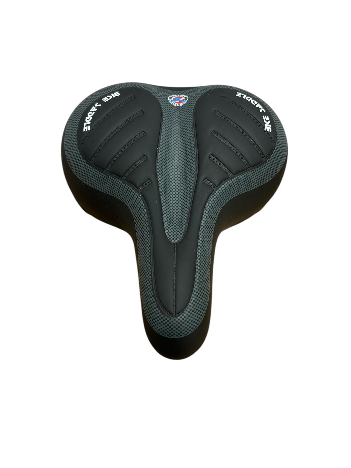 Șa bicicletă cu spumă cu memorie, bandă reflectorizantă și 2 arcuri cu protecție – 25 cm x 21 cm