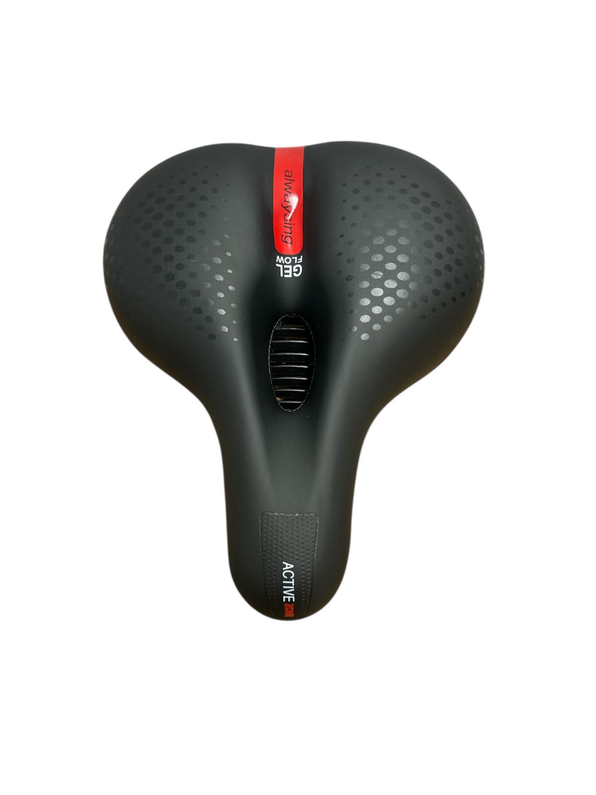 Șa bicicletă GEL FLOW cu fantă de aerisire, 2 arcuri cu protecție – 26 cm x 21 cm