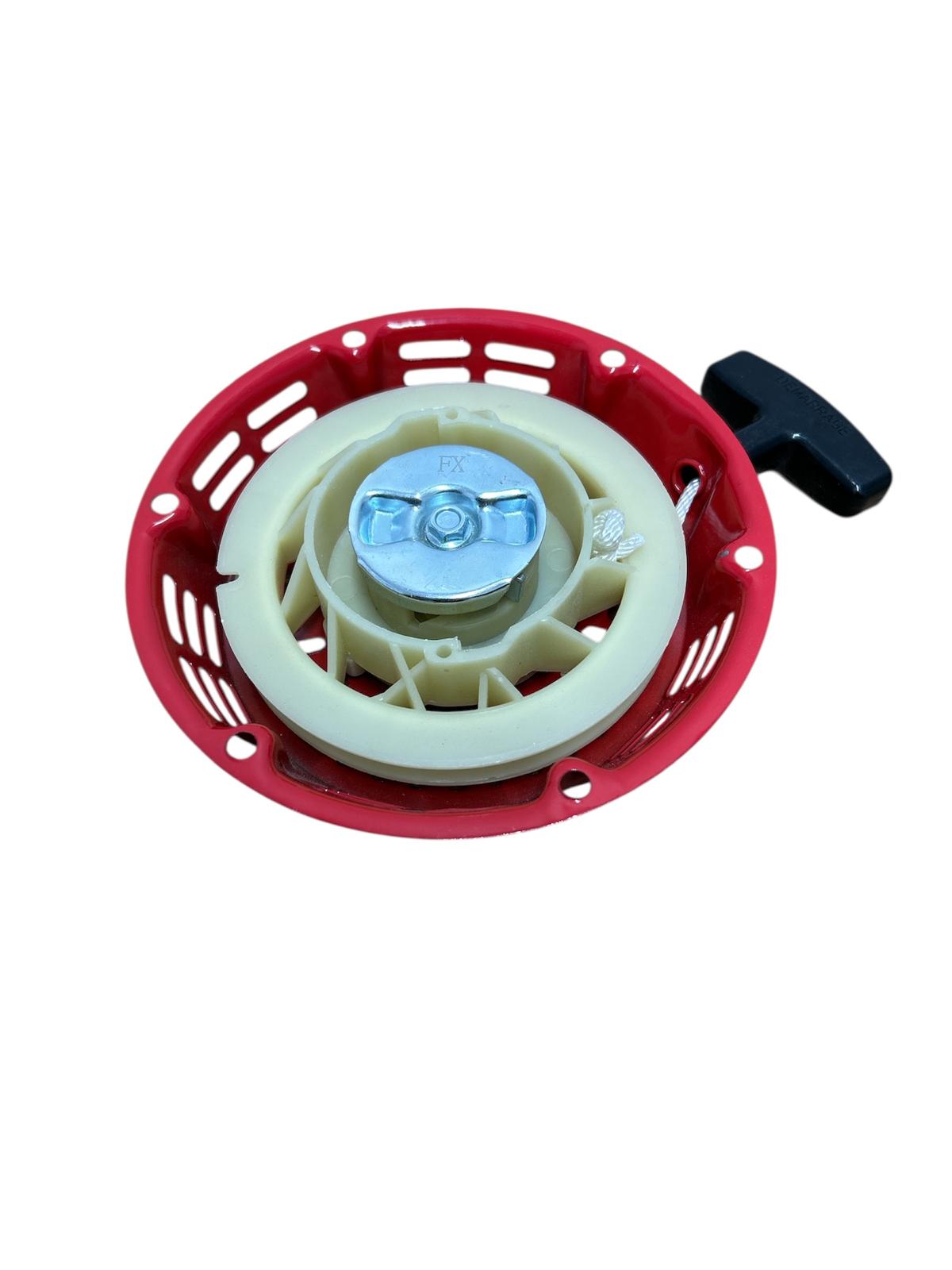 Demaror cu sfoară pentru motor benzina – Ø 17,5 cm, grosime 4,5 cm, 6 găuri –