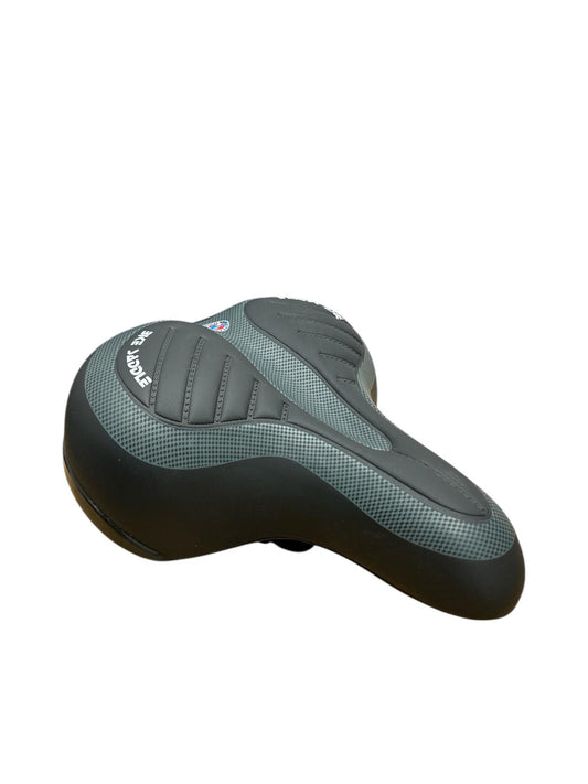 Șa bicicletă cu spumă cu memorie, bandă reflectorizantă și 2 arcuri cu protecție – 25 cm x 21 cm