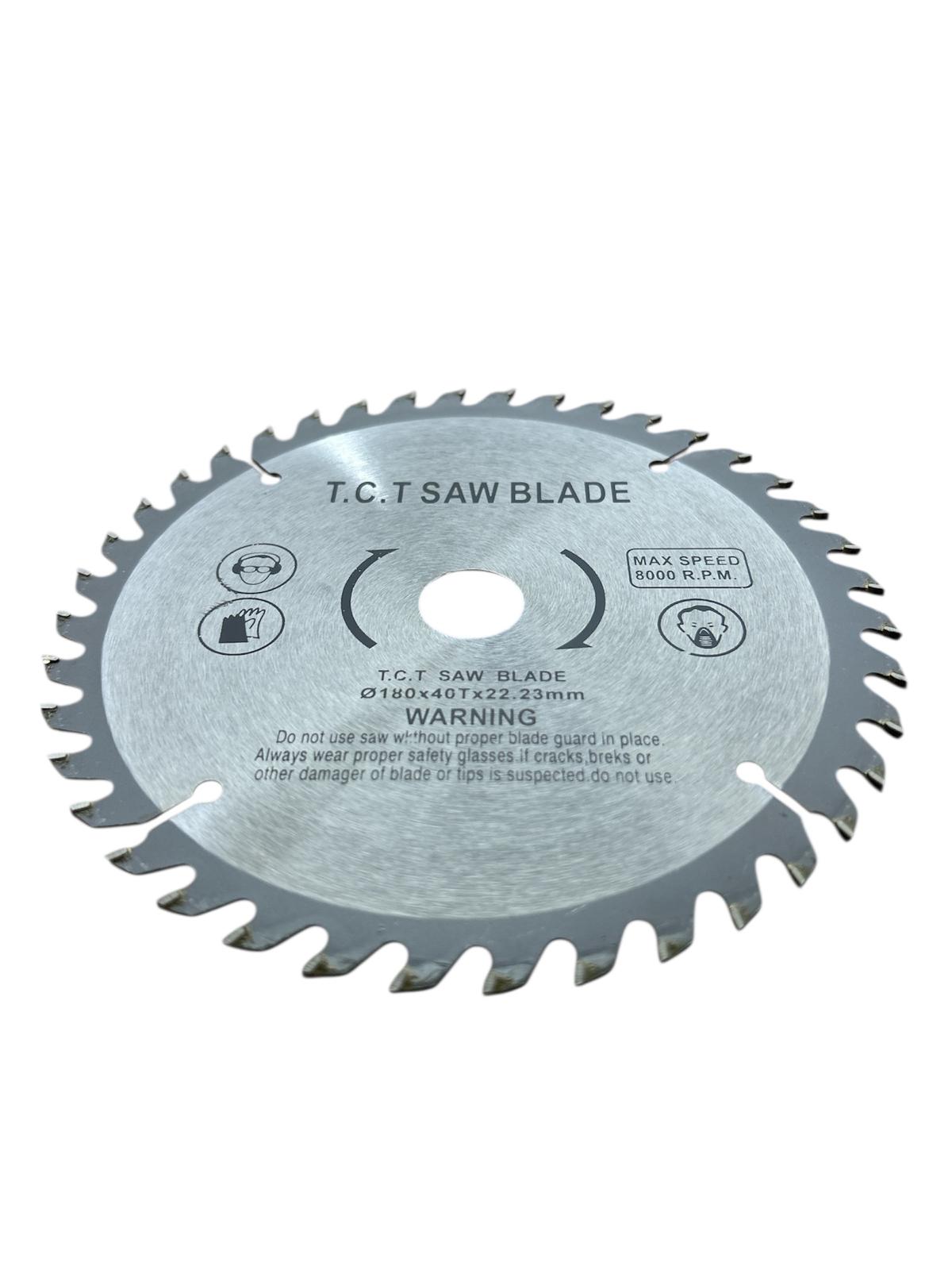 Disc Circular T.C.T. 180 × 40 dinți × 22.23 mm – 8.000 RPM