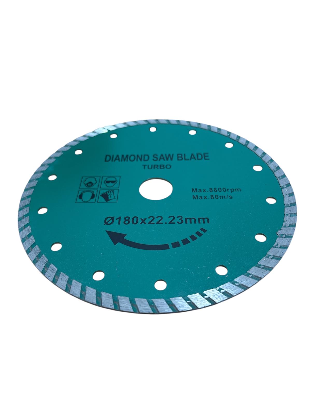 Disc diamantat TURBO – Ø180 mm, prindere 22.23 mm