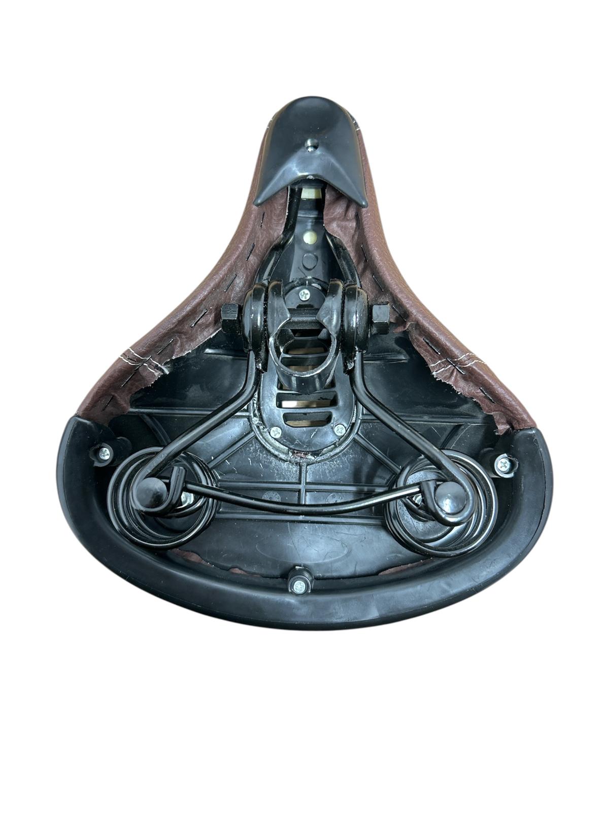 Șa bicicletă cu gaură centrală și design în 2 culori – 27 cm lungime, 23 cm lățime