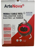 Prelungitor Electric la Tambur 40 m, Cablu 3×2.5 mm, 4 Prize, 3000W – ArteNova