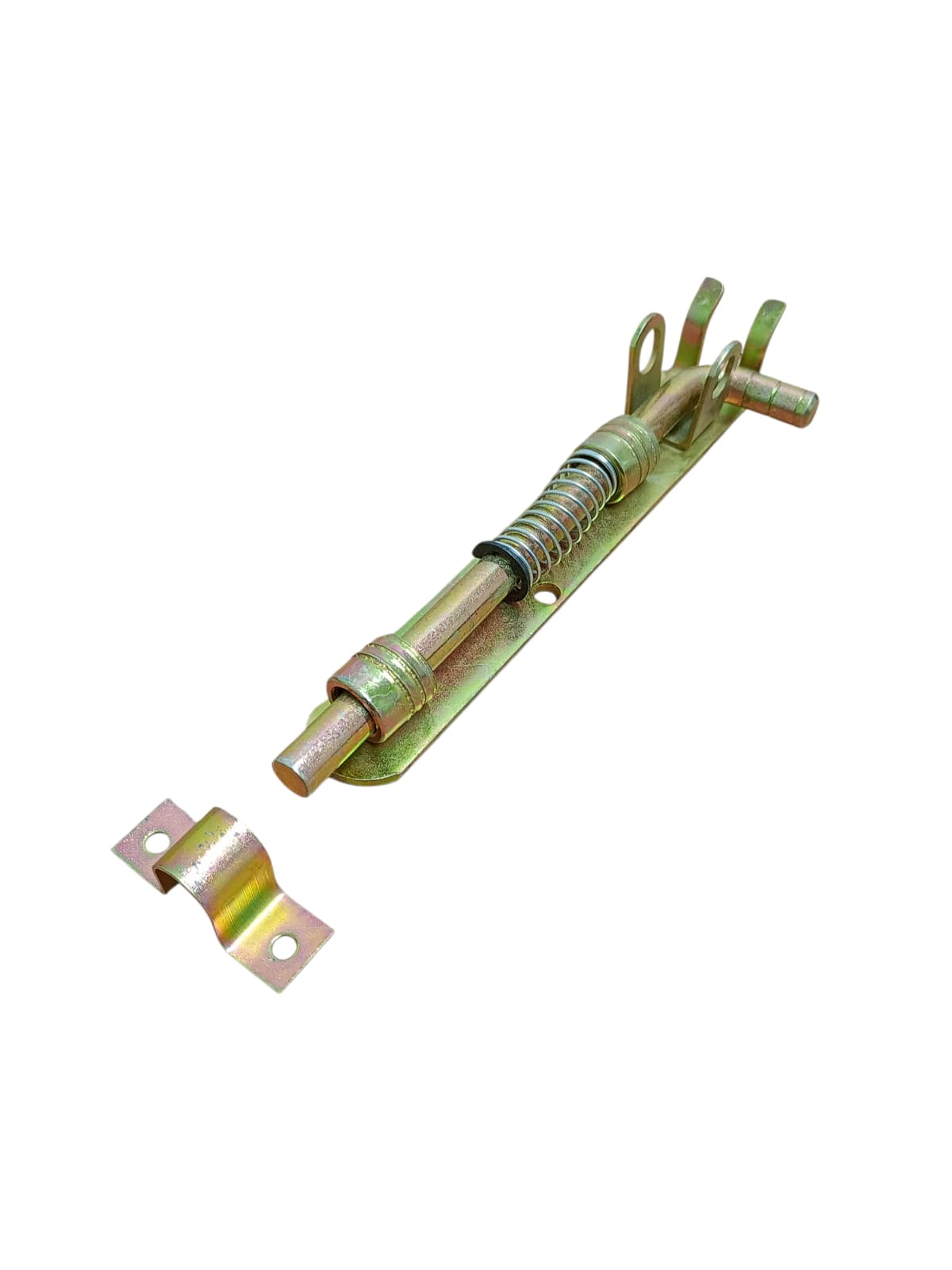 Zăvor vertical tip bolt cu arc – 160 mm x 25 mm, grosime placă 2 mm, finisaj galvanizat