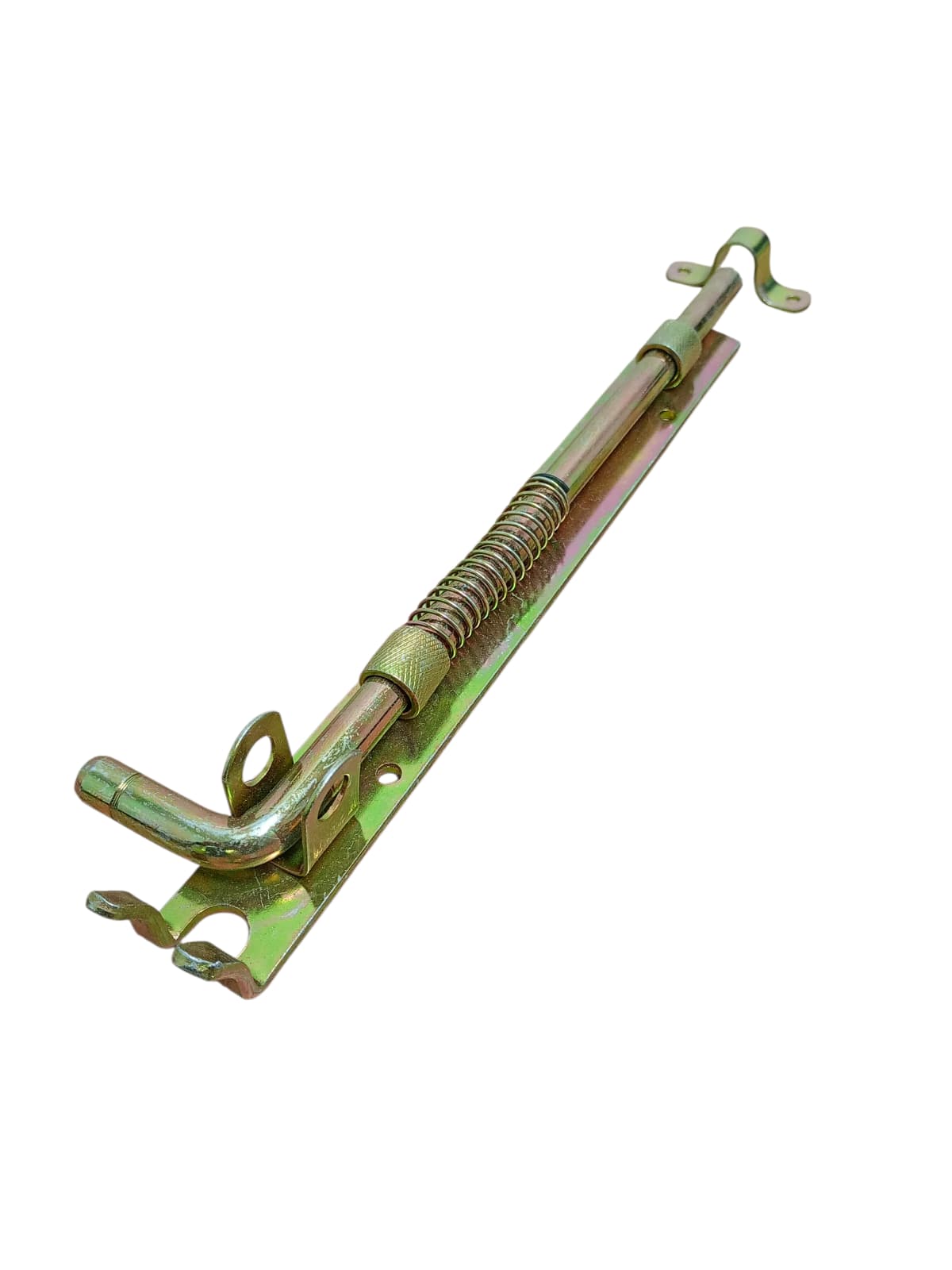 Zăvor vertical tip bolt cu arc – 280 mm x 30 mm, grosime placă 3 mm, finisaj galvanizat