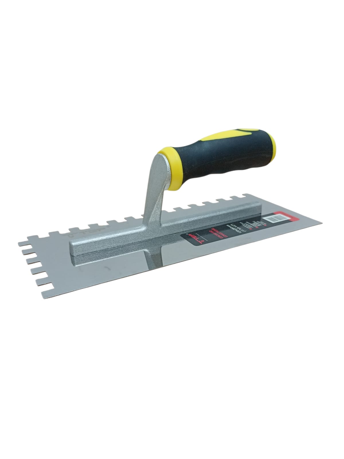 Gletieră din inox dințată pentru finisaje – 280×120 mm, dinți 10 mm