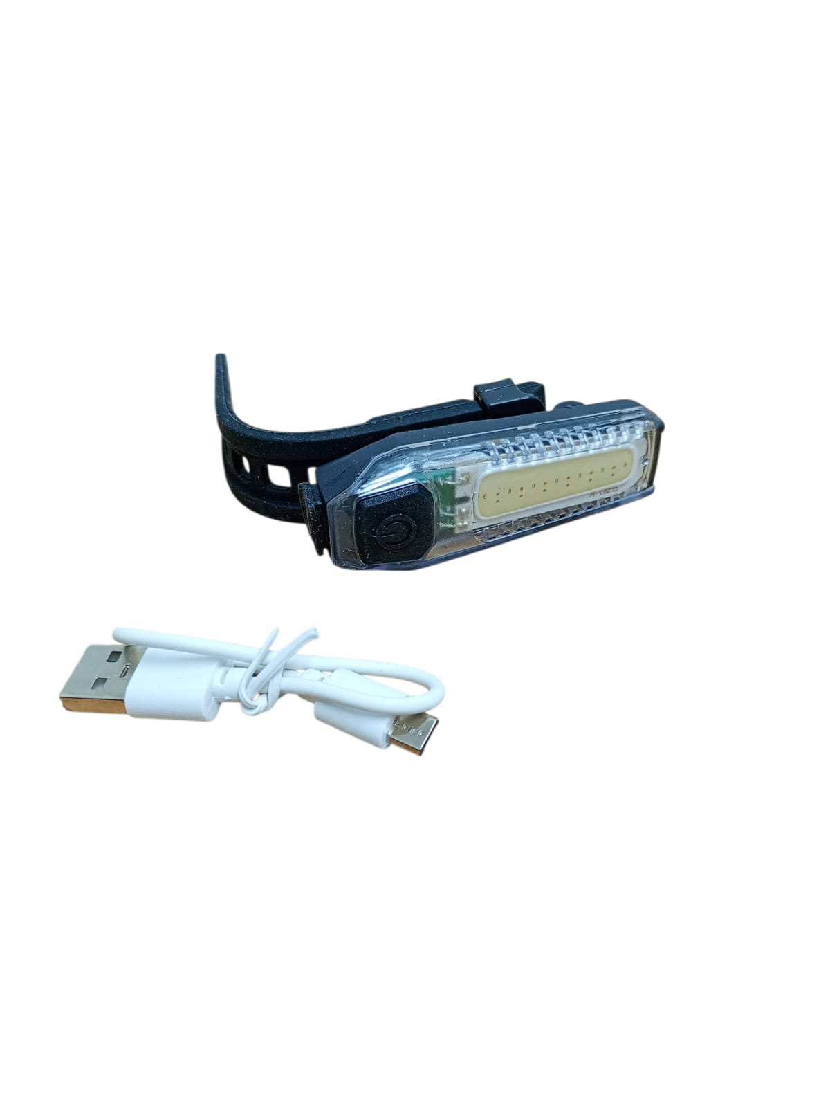 Lampă LED bicicletă spate – USB, lumină roșie sau albastră