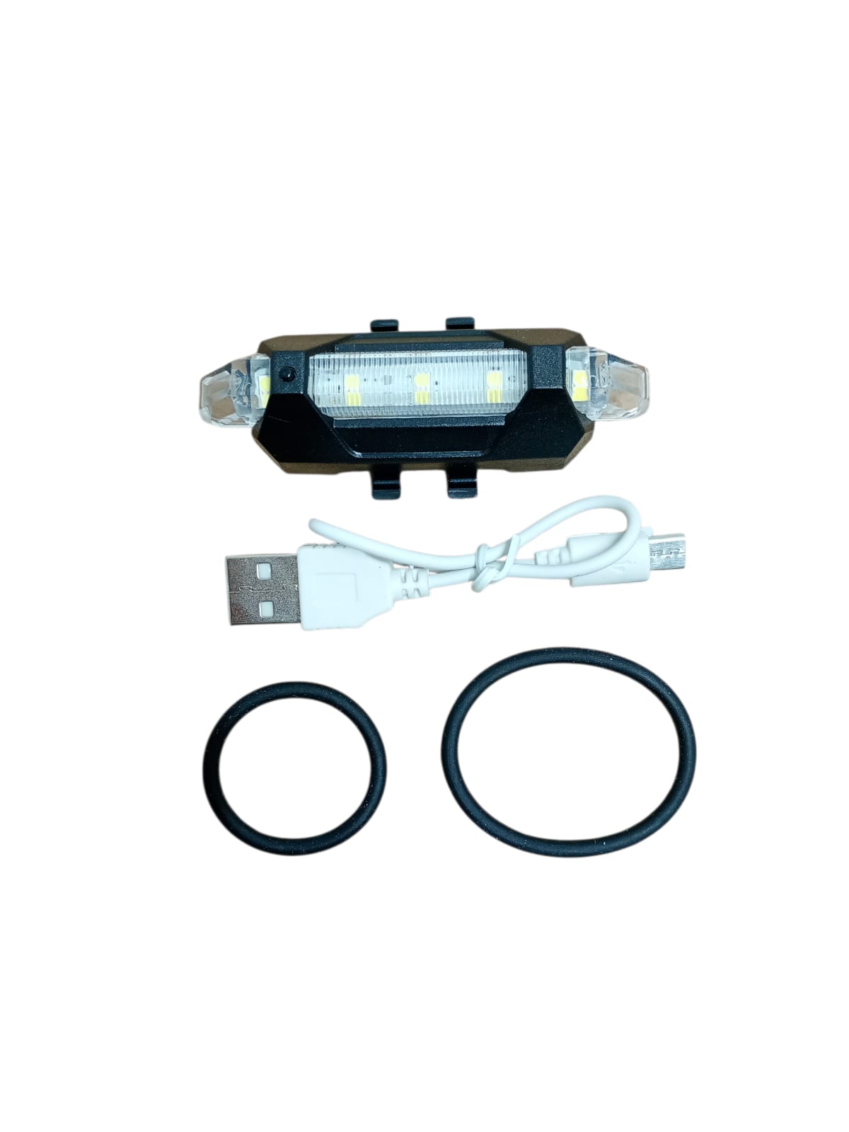 Lumină LED Albă pentru Bicicletă cu Încărcare USB