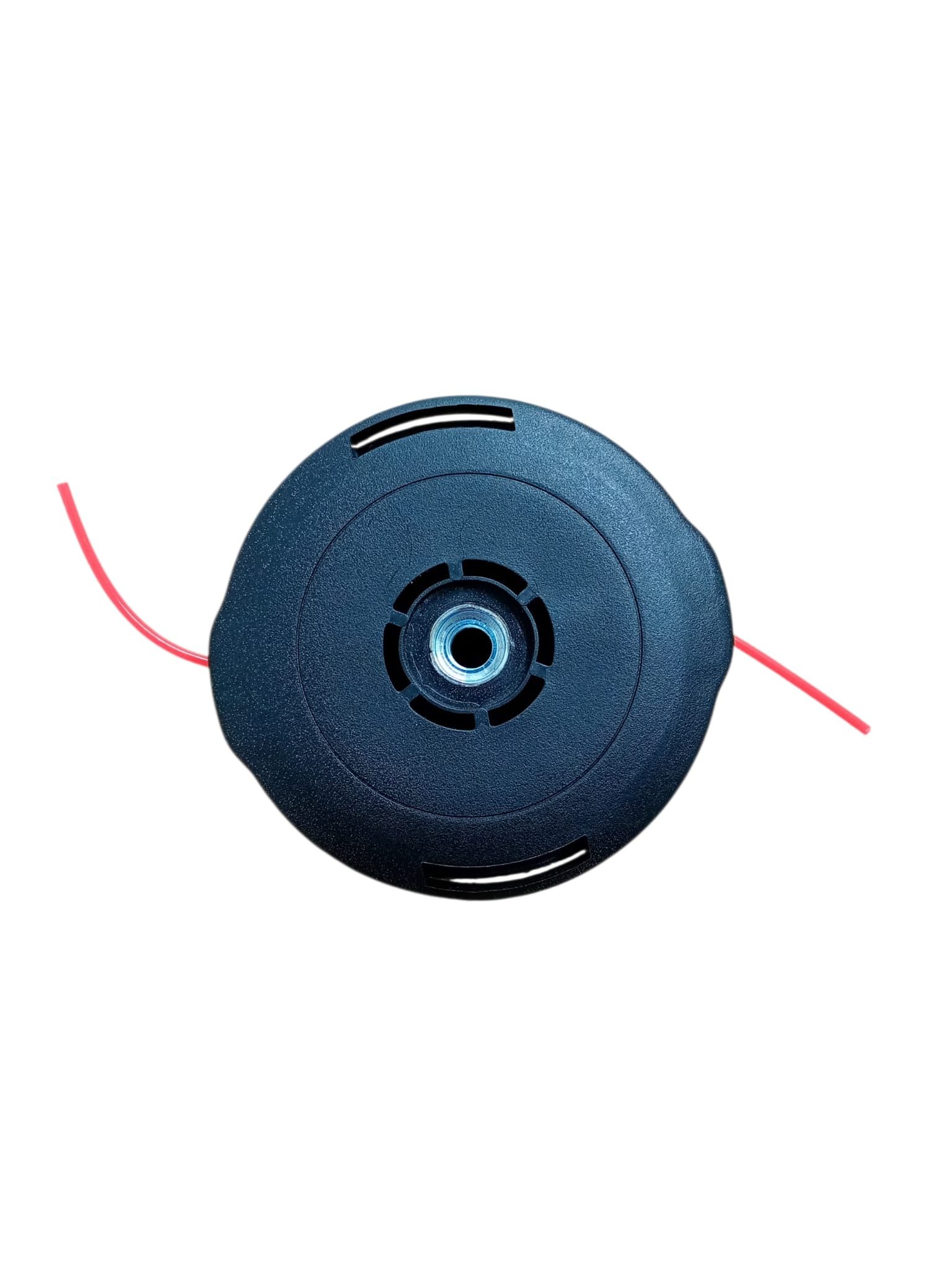 Tambur motocoasă negru cu buton albastru – filet M10 x 1,25 mm