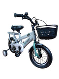 Bicicletă copii 12 inci alb-verde