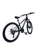 Bicicletă MTB Taimeil 26 inch cu frâne pe disc, suspensie față și 21 viteze negru mat