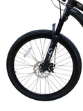 Bicicletă MTB Taimeil 26 inch cu frâne pe disc, suspensie față și 21 viteze negru mat