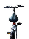 Bicicletă copii 16 inch gri metalizat cu frână pe disc și amortizor față