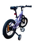 Bicicletă copii 16 inch mov cu frână pe disc și amortizor față