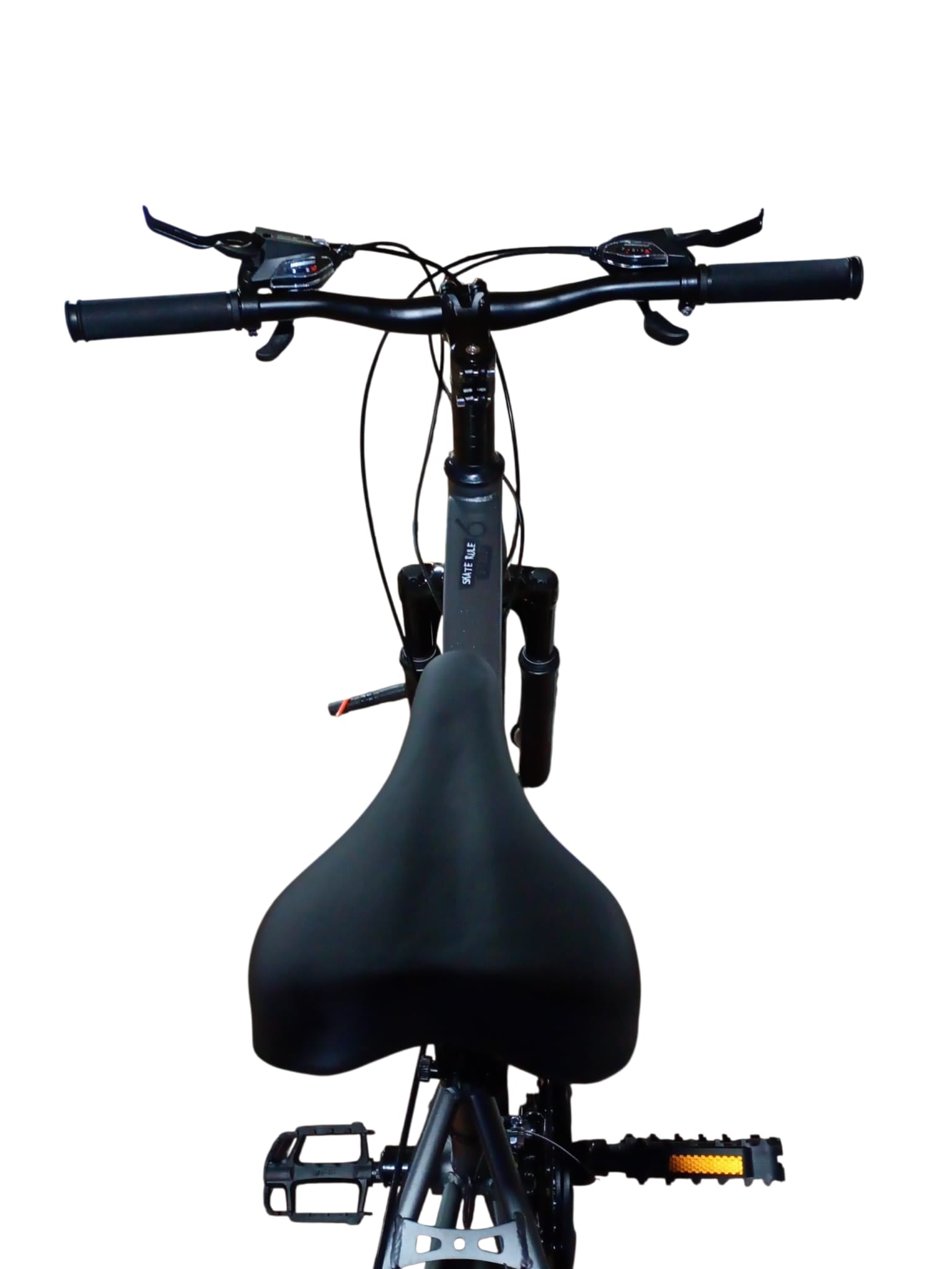 Bicicletă 20 inch gri metalizat, frână pe disc, 21 viteze, jante din aluminiu