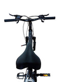 Bicicletă 20 inch gri metalizat, frână pe disc, 21 viteze, jante din aluminiu